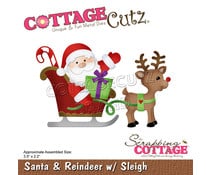 Scrapping Cottage Santa & Reindeer with Sleigh