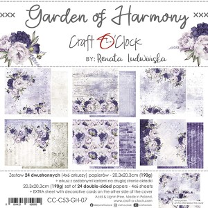 GARDEN OF HARMONY- set of papers 20,3x20,3cm