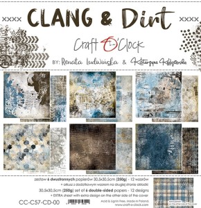 CLANG& DIRT - set of papers 30,5x30,5cm