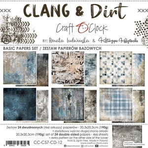 CLANG &DIRT - set of base papers 20,3x20,3cm