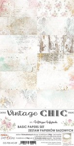 VINTAGE CHIC - set of BASIC papers