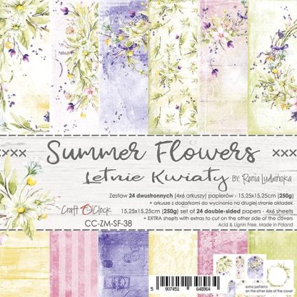 SUMMER FLOWERS 15,25x15,25 24blz-4x6