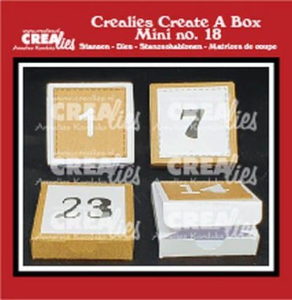 Crealies Create A Box Mini no. 18 Adventsdoosje met cijfers