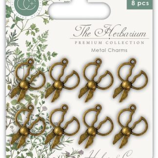 Craft Consortium The Herbarium Herb Scissors Metal Charms