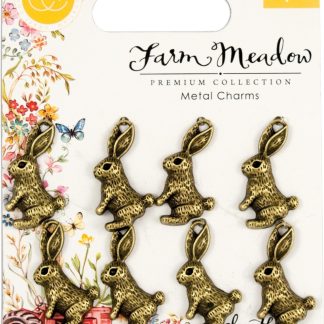 Craft Consortium Rabbits Metal Charms