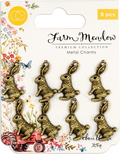 Craft Consortium Rabbits Metal Charms