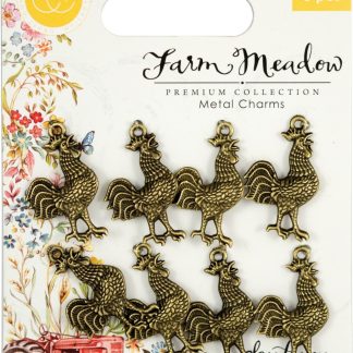 Craft Consortium Rooster Metal Charms