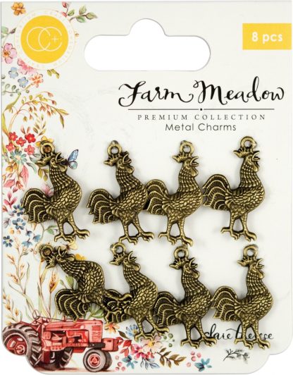 Craft Consortium Rooster Metal Charms