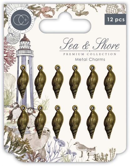 Craft Consortium Sea & Shore Shells Metal Charms