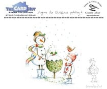 The Card Hut Snowboots: Anyone For Christmas Pudding Clear Stamps