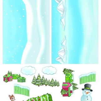 Background Sheets - Yvonne Creations - Bubbly Girls Christmas - 2