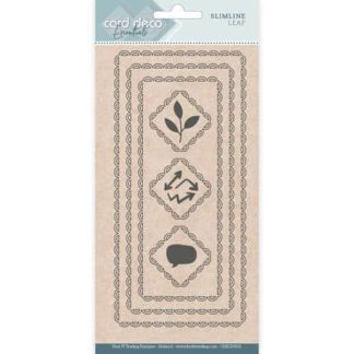 Card Deco Essentials - Slimline Dies - Slimline Leaf