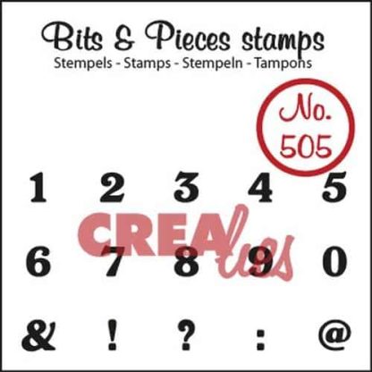 Crealies Clearstamp Bits&Pieces no. 505 cijfers