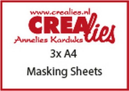 Crealies Basis Masking Sheets 3x A4