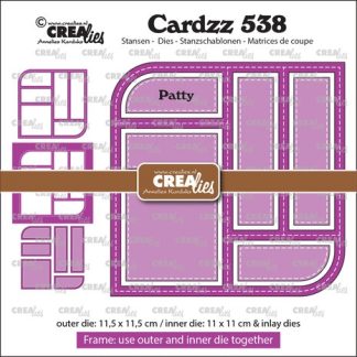 Crealies Cardzz Stansen No. 538 Frame & Inlay Patty