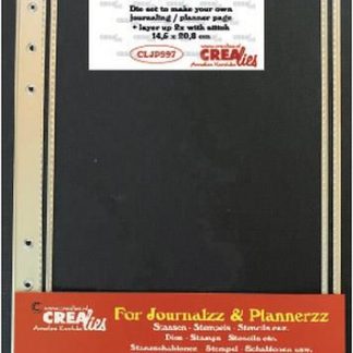 Crealies Journalzz & Pl Stans plannerpagina (stiksteek lijn)