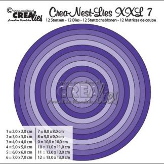 Crealies Crea-nest-dies XXL no. 7 stans rond basis