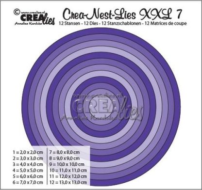 Crealies Crea-nest-dies XXL no. 7 stans rond basis