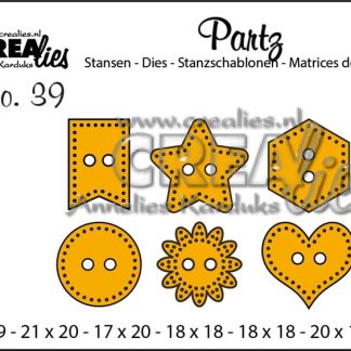 Partzz stansen no. 39- 6x Knoopjes