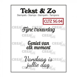 Crealies Tekst & Zo Dutch text stamp speciale gelegenheden