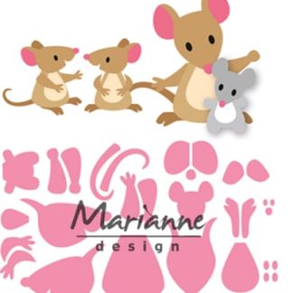Marianne Design Collectable Eline's mice family
