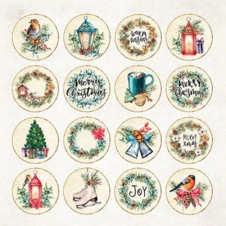 Craft&You Christmas Vibes Sheet elements to be cut out 12X12""
