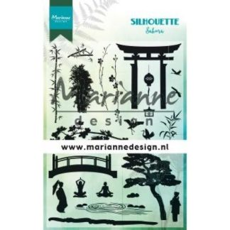 Marianne Design -Clear stamps silhouette sakura