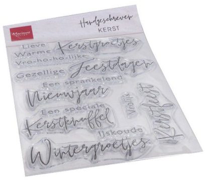 Marianne Design Clear Stamps Handgeschreven - Kerst (NL) - 1110x150mm