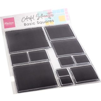 Clear Stamps Colorful Silhouette - Basic Squares