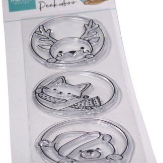 Marianne D Clear Stamp Peek-a-boo Winter dieren