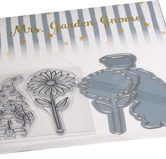 Marianne D Clear Stamp & die set - Mrs. Garden Gnome