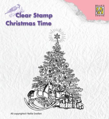 Clear Stamps - Christmas time - Christmas tree with gifts
