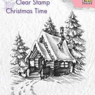 Nellies Choice Clearstempel - Christmas time Sneeuwhuis 2
