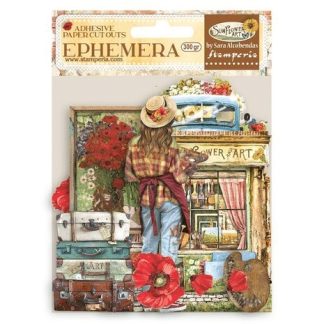 Stamperia Sunflower Art Ephemera Elements and Poppies (44pcs)