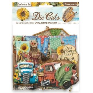 Stamperia Sunflower Art Die Cuts Assorted (51pcs)