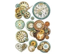 Rice Paper A4 Gearwheels & Clock