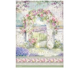 Stamperia A4 Rice Paper Provence Arch