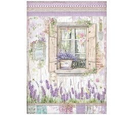 Stamperia A4 Rice Paper Provence Window