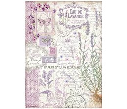 Stamperia A4 Rice Paper Provence Eau de Lavande