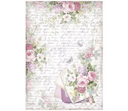 Stamperia A4 Rice Paper Provence Bouquet