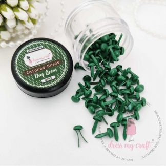 Dress My Craft Brads Colored Deep Green (100pcs)