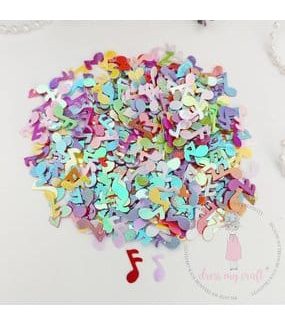 Dress My Craft Shaker Slices Sparkling Musical Notes 8g