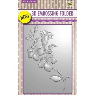 3D Embossing Folders branch with flowers