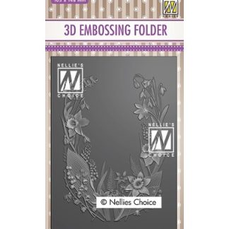 3D Embossing Folders, Flower frame