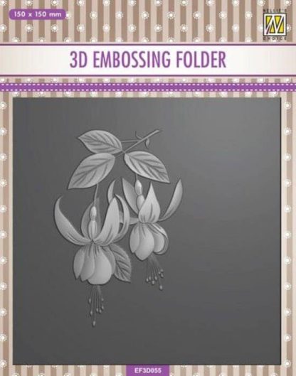 Nellie's Choice 3D Emb. folder - Fuchsia