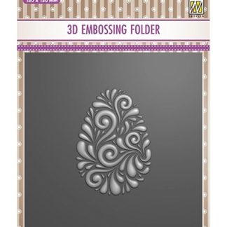 3D Embossing Folder, Doodle Egg