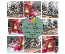 Dixi Craft Toppers Candle & Pinecones