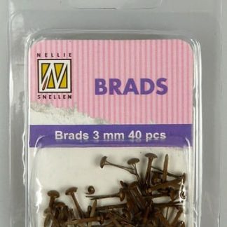 Floral brads - Brown