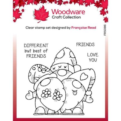 Woodware  Clear singles stempel Gnome friends