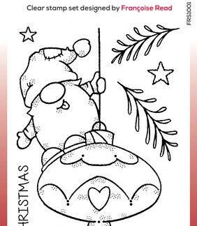 Woodware Funtime Gnome Clear Stamps